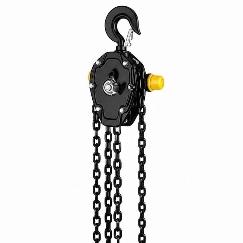 Black Chain Color Lifting Chain Block for Heavy-Duty Lifting Over 40 Years History 12pcs Chain Fall No